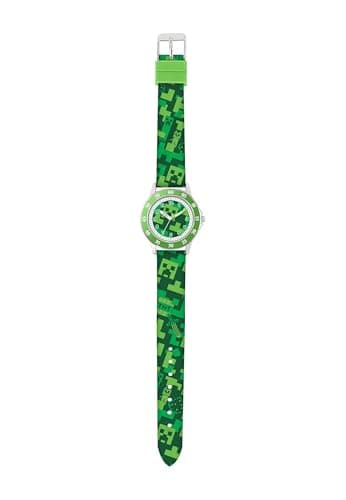 Image of Minecraft Creeper Green Green Modern Printed Bracelet Quartz Watch MIN9033