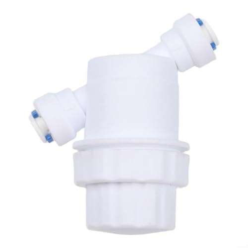 Image of Quick Connect Water Filter Housing with 40 Stainless Steel Mesh, Transparent PC Body for 1/4in and 3/8in Tubing, High Flow Pre-Filtration System for Home Garden(1/4inch)