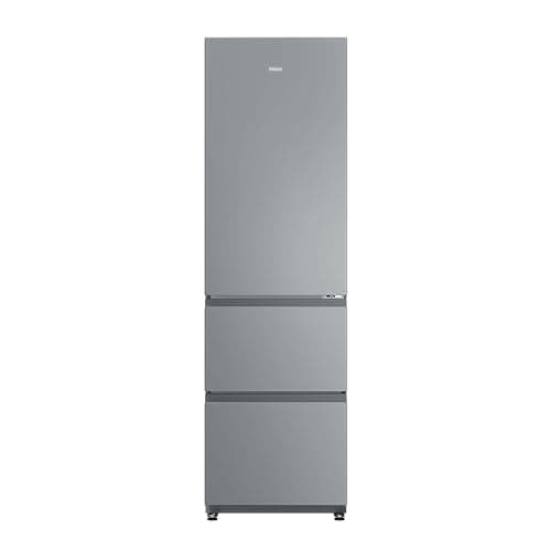 Image of Haier 3D 55 Series 3 HTR3518ENMXK 185cm 60/40 Total No Frost Fridge Freezer - Stainless Steel Effect - E Rated