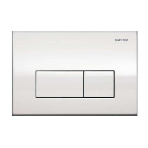 Image of Geberit Kappa 115260211 50 High Gloss Chrome Dual Flush Toilet Push Plate