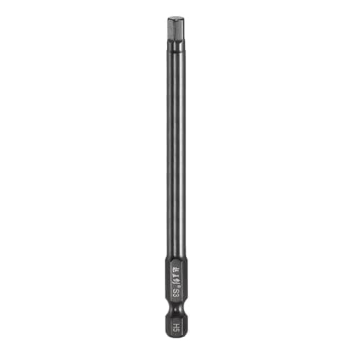 Image of sourcing map Hex Head Wrench Drill Bit 5mm(H5) Metric 1/4" Hex Shank 4"(100mm) Length S3 Steel Magnetic Impact Drivers Screwdriver Bit Industrial Grade Hexagon Electric Drill Bits
