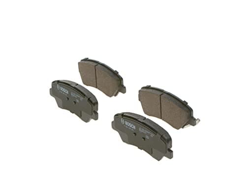 Image of Bosch BP1686 - Brake Pads Car Front Axle - Bosch Quality - Reduced Noise and Dust - ECE-R90 Certified - Copper-Free - 1 Set of 4 Pads