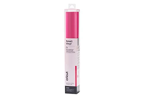 Image of Cricut Smart Removable Vinyl, Party Pink, 33cm x 91.4cm, Ideal for Personalised Decals, Labels & DIY Crafts, removes Without Residue, for All Cutting Machines