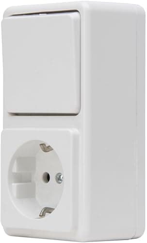 Image of Kopp 108802007 Changeover Switch Socket Combination Surface Mounted Standard