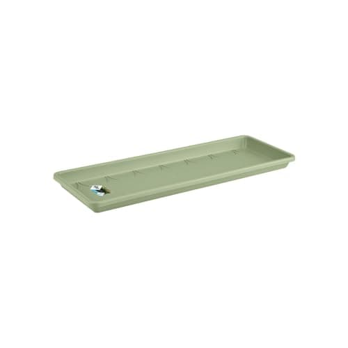 Image of elho Barcelona Trough Saucer 40 - Saucer for Balcony & Outdoor - Ø 34.6 x H 2.8 cm - Green/Pistachio Green