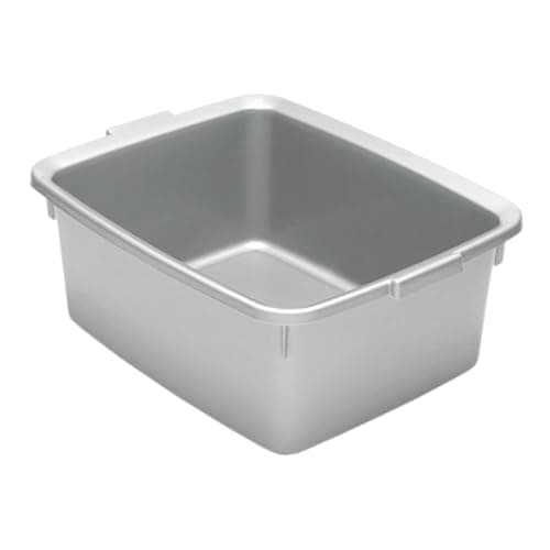 Image of Addis 12L Rectangular Washing Up Bowl with Handles Durable, Scratch-Resistant, Easy Grip Handles, Easy to Clean Sink Basin Ideal for Dishwashing & Kitchen Use Grey 1 Pack