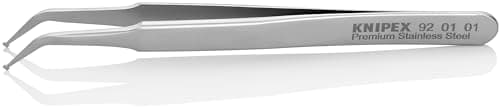 Image of KNIPEX SMD Precision Tweezers Matt Finish Smooth 115 mm, 92 01 01