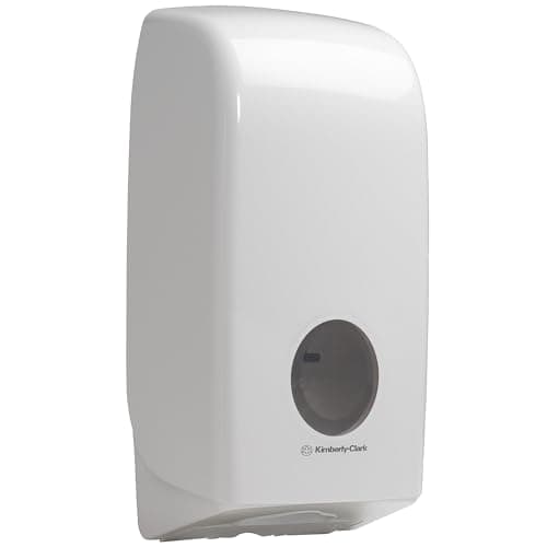 Image of Aquarius Folded Toilet Tissue Dispenser 6946 - 1 x White Single Sheet Toilet Paper Dispenser