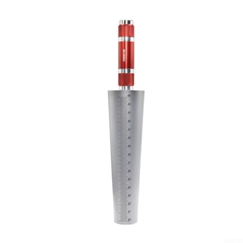Image of Tapered Feeler Gauge, Conical Hole Gauge for Inner Diameter Testing, Carbon Steel Aperture Measurement Tool with Metric Scale for Small Bore and Pipe Inner(15-30mm)