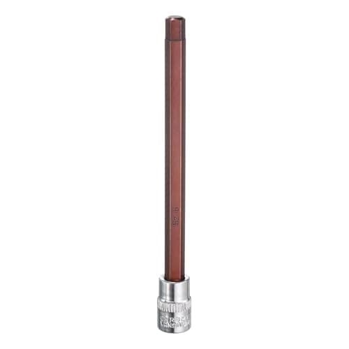 Image of sourcing map 5mm Hex Bit Socket 1/4" Drive SAE S2 Steel Square Drive Socket Extension Impact Bit Socket Ratchet Wrench Accessories for Turns Power Drill Into Nut Driver