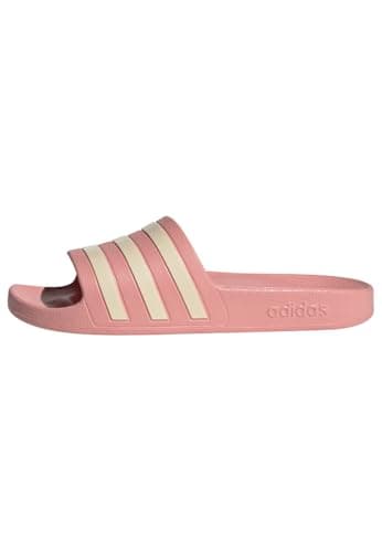 Image of adidas Women's Adilette Aqua Slides, Mauve/Wonder White/Mauve, 4 UK