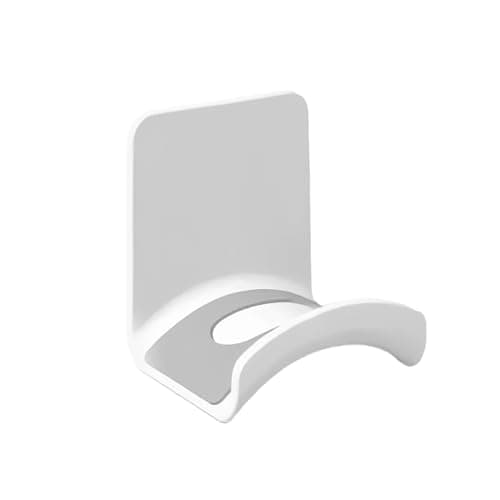 Image of Daleweo Headphone Mount Hanger Holder – Strong Adhesive Headset Hook Stand for Gaming Headphones & Controllers, Universal Storage Solution (White)