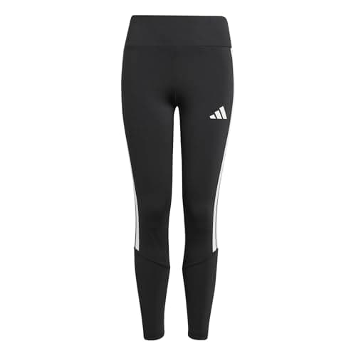 Image of adidas Girl's Train Essentials 3-Stripes Leggings, Black/White, 14-15 Years