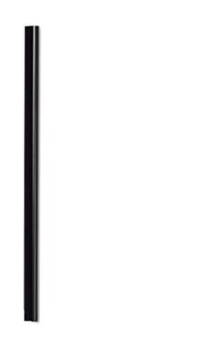 Image of Durable A4 Spine Bar 6mm Black - Pack of 50 - Quick and Easy Binding for Unpunched Documents - Holds Up to 60 A4 Sheets