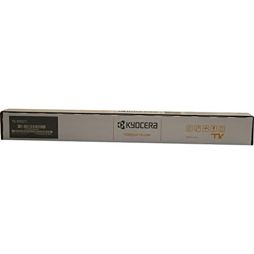 Image of Kyocera 1T02RRAUS0 Model TK-8802Y Yellow Toner Cartridge For use with Kyocera ECOSYS P8060cdn A3 Color Laser Printer, Up to 20000 Pages Yield at 5% Average Coverage
