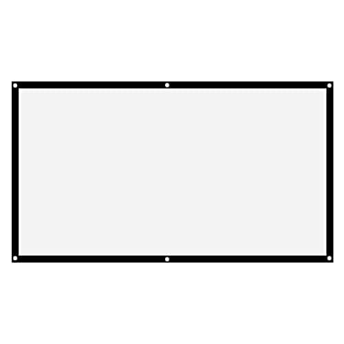 Image of Projection Screens 40 in to 100in, Movie Projector Screen 16:9 4K HD Rear Front Movie Screen, Wrinkle-Free Design, Widescreen for Movie Home Theater Cinema Office Video Game (84 inches)
