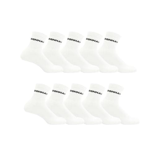 Image of Donnay Womens 10 Pack Quarter Socks White 4-8