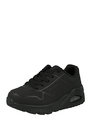 Image of Skechers Boy's Uno Stand On Air Sneakers, Black Synthetic & Trim, 3.5 UK Child