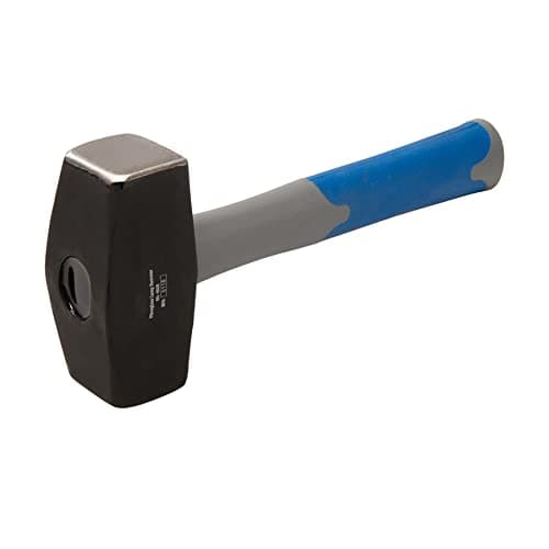 Image of Dapetz ® Fibreglass Lump Hammer 4Lb (1.81Kg) Steel Mallet High Grip Demolition Building. Shock-Absorbing Fibreglass Shaft with Nylon Surround and Has High-Grip Rubber Handle