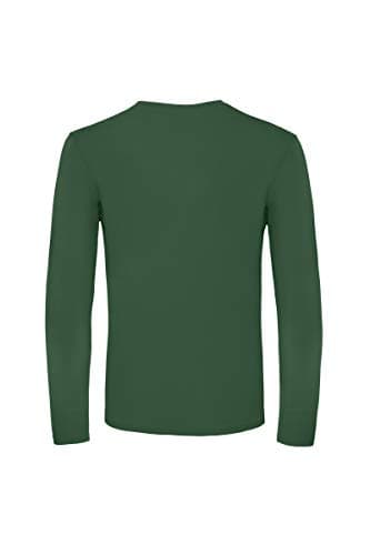 Image of B&C E150 Men's Long Sleeve T-Shirt - Bottle Green - M