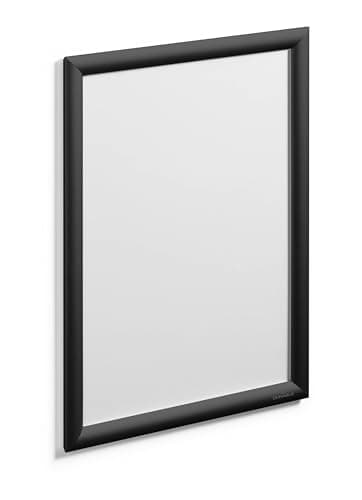 Image of Durable Aluminium Snap Frame A3 - Black - Pack of 1 - Wall Mounted Via Self-Adhesive Pads or Screw Set - for Displaying Menus, Posters, Safety Info, etc.