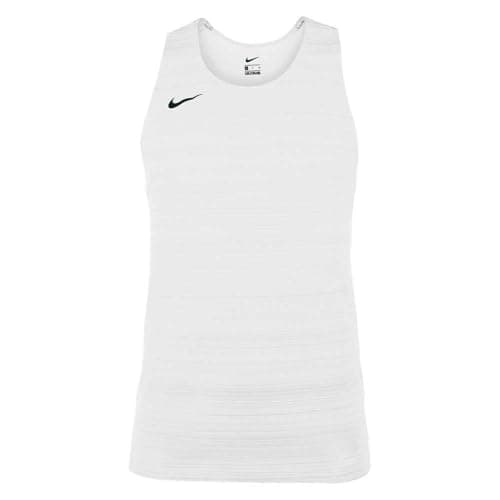 Image of Nike NT0300-100 Mens Nike Stock Dry Miler Singlet Vest Men's White Size XL