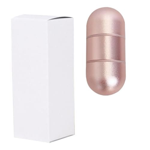 Image of VILLCASE Compact Volcanic Stone Oil Absorbing Roller for Face, Double-Head Oil Control Facial Massager with Aluminium Alloy Handle, Portable Skin Care Tool for Women