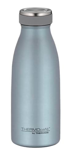Image of THERMOcafé by THERMOS TC Bottle Ice Blue Mat 0.35 L, Insulated Flask Made of Stainless Steel, Carbonated Proof, 12 Hours Hot 24 Hours Cold, Leak-Proof, for School, On the Go and Office