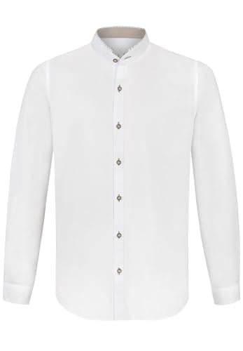 Image of Stockerpoint Men's Hemd Reno Shirt, Weiss-grün,