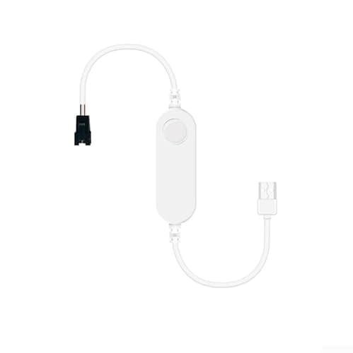 Image of Minflora Digital LED Strip Controller, WLED and for ESP32 Compatible with Sound Reactive Mic Mode, 12-24V DC Power, IP20 Rating for Mini LED Installations