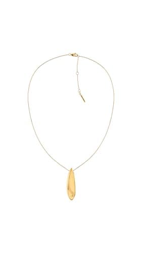 Image of Calvin Klein Women's SCULPTED Collection Pendant Necklace In Stainless Steel with Yellow Gold Plating - 35000814