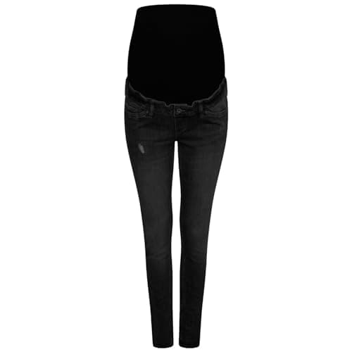 Image of Ex High Street Brand Maternity Jeans Over Bump Womens Trousers Maternity Clothing Skinny Jeans Women Denim Pregnancy Clothes
