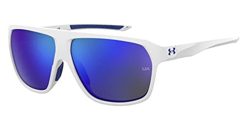 Image of Under Armour UA DOMINATE Matte white blue 62/12/130 UNISEX Sunglasses