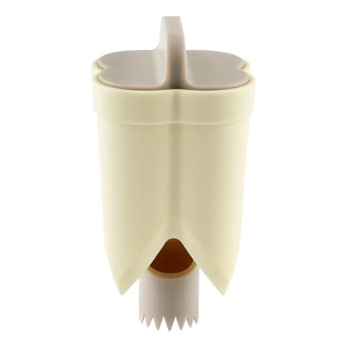 Image of Bojueshaw Bell Pepper Cutter,Pepper Corer,Chili Corer Remover,2 in 1 Portable Pepper Core Cutting Device for Kitchen Home Family Camping(Beige)