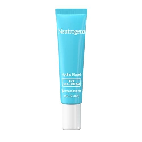 Image of Neutrogena Hydro Boost Under Eye Cream, with Purified Hyaluronic Acid, Keeps Under Eye Area Looking Smooth & Hydrated, Fragrance Free and Non-Comedogenic, 0.5 oz
