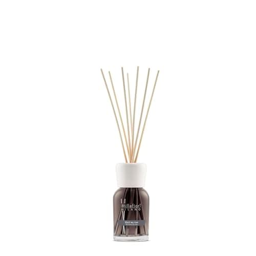 Image of Millefiori Milano 7MDBT Black Tea Rose Fragrance Diffuser with 7 Balsa Wood Sticks 100 ml