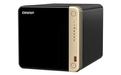 Image of QNAP TS-464-8G-US 4 Bay High-Performance Desktop NAS with Intel Celeron Quad-core Processor, M.2 PCIe Slots and Dual 2.5GbE (2.5G/1G/100M) Network Connectivity (Diskless)