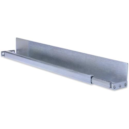 Image of DIGITUS 1U guide rails – for 19" network and server cabinets by DIGITUS – variable depth from 350 to 600 mm – L-profile, 2-mm-thick steel plate – load capacity 100 kg – silver