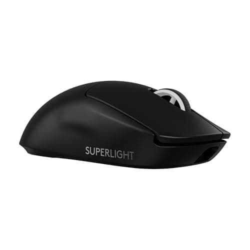 Image of Logitech G PRO X SUPERLIGHT 2 wireless gaming mouse, 60 g pro-grade mouse with 5 programmable buttons, 44k DPI sensor, 8 kHz report rate, USB-C charging for PC/Mac - Black