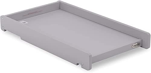 Image of Cot Top Changer – Warm Grey – Secure Baby Changing Unit for Cot Bed – Space Saving Nursery Changing Station with Raised Sides – Fits Standard Cots 120 x 60 cm