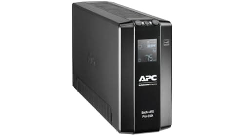 Image of APC by Schneider Electric Back UPS Pro - BR650MI - UPS 650VA (6 IEC Outlets, LCD Interface, 1GB Dataline Protection)