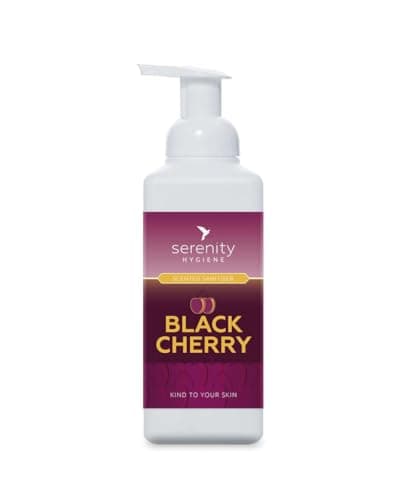 Image of Hand Cleansing Sanitiser Foam, No Alcohol Foaming Hand Sanitizer Dispenser - Black Cherry 500ml