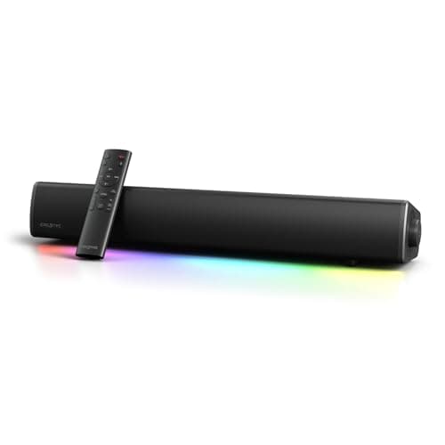 Image of CREATIVE Sound Blaster GS5 RGB Gaming Soundbar with SuperWide technology, Powered via Adapter, Up to 60W Peak Power, Bluetooth 5.4, Optical-in, Headphone-out port, For PC and TV