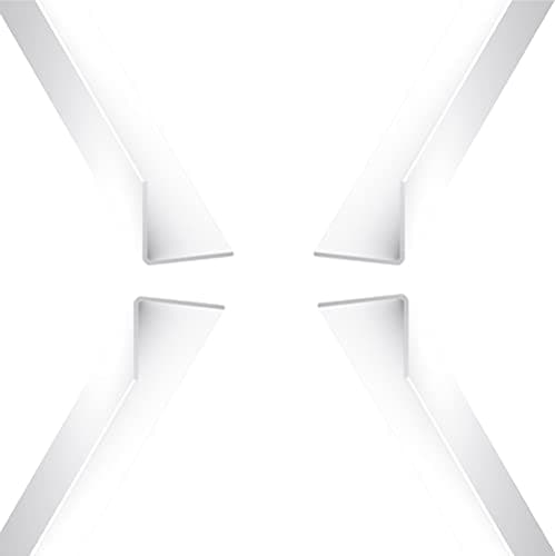 Image of Plastic Corner Trim 30mm x 30mm - PVC Rigid Angle Cover Trim - 90 Degree Angle Edge -1 Metre Length - White