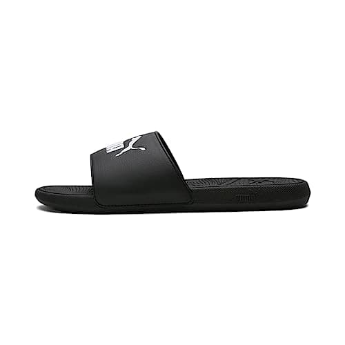 Image of Puma Unisex Adults Cool Cat 2.0 Slide Sandals, Puma Black-Puma White, 11 UK