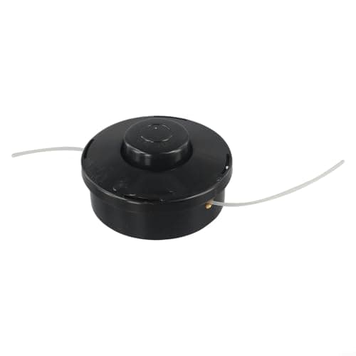 Image of Qualoramall Petrol Replacement Head M10 x 1.25 LHF Left Hand Thread Bump Feed Spool for Grass Trimmers with Straight Shaft 110mm Diameter Black