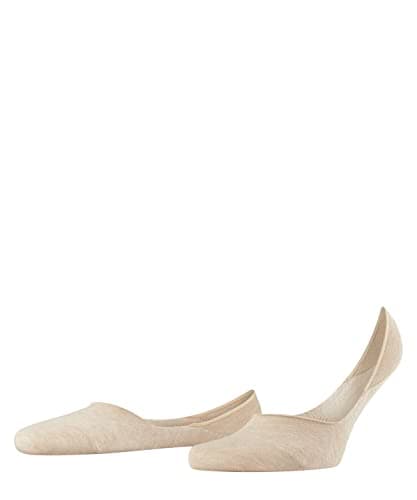 Image of FALKE Men's Invisible Step Medium Cut M In Cotton No-Show Plain 1 Pair Liner Socks, Beige Sand Melange 4650, 10-11