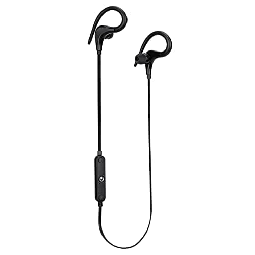 Image of groov e Sports Clips - Wireless Earphones Designed for Active Use - Comfort Fit with Flexible Ear Hooks & Hand-Free Mic - Bluetooth Connectivity, USB Charging - 6hrs Audio Playback
