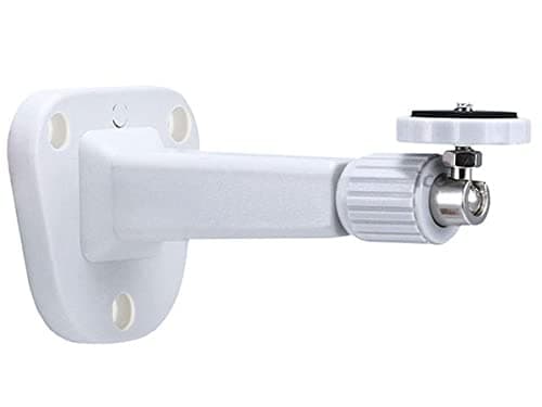 Image of Bestga Adjustable Universal Wall Ceiling Mounts, BS07 15.5cm Pan Tilt Security Camera Brackets for CCTV CCD Box Body Dome Bullet Camera Home Surveillance System - white