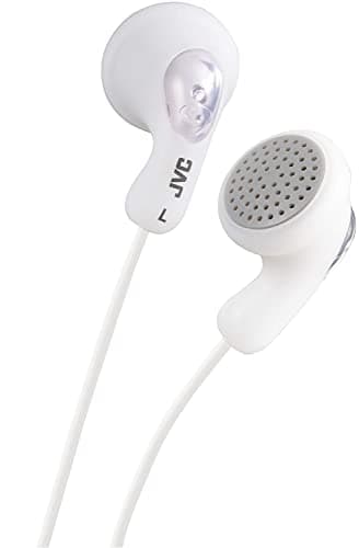 Image of JVC Gumy In-Ear Wired Headphones Earphones Compatible with iPod, iPhone, Samsung - White